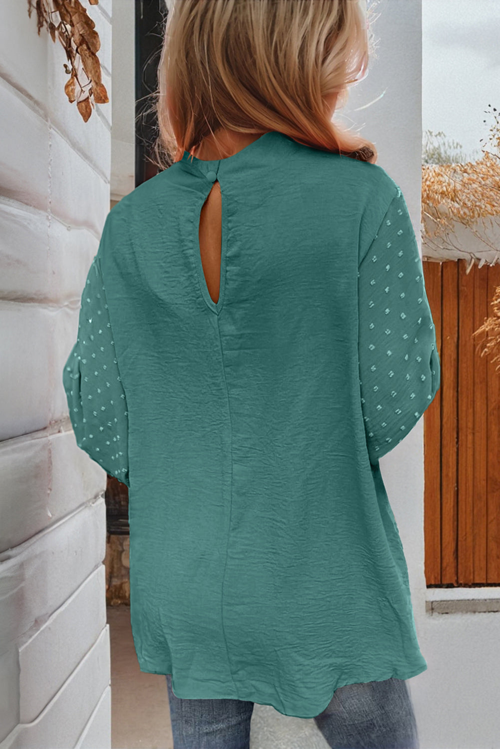 Classic Balloon Sleeve Loose Blouse